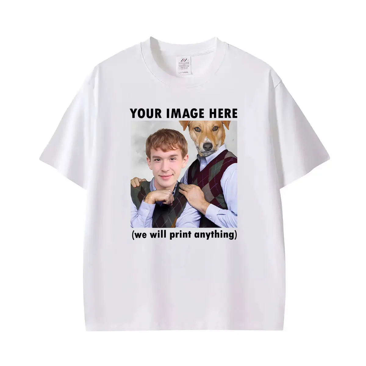 YOUR IMAGE HERE (we Will Print Anything) Funny Tee Shirt Men Women Fashion Summer T-shirt Casual Short Sleeve T Shirts