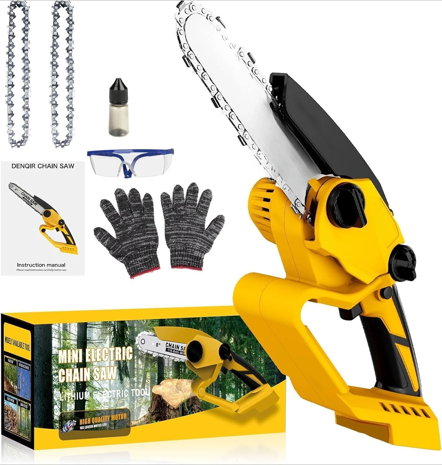 

Cordless Mini Chainsaw for Dewalt 20V MAX Battery Powered (NO Battery), 8 Inch Electric Chainsaw Cordless Portable Small -NEW