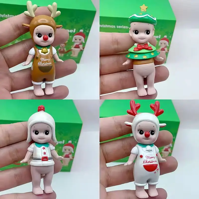 Sonny Angel Mini รูปคริสต์มาส Series กล่องตาบอดของเล่นตุ๊กตาน่ารักอะนิเมะ Action Figure เครื่องประดับตุ๊กตาตุ๊กตาเดสก์ท็อปของขวัญของเล่น