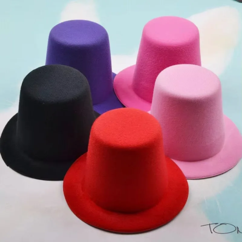 13cm Top Hat Children Hats Boy Girl Wedding Hen Party Festival Dance Cap DIY Craft Base Caps Stage Performance Prop Birthday