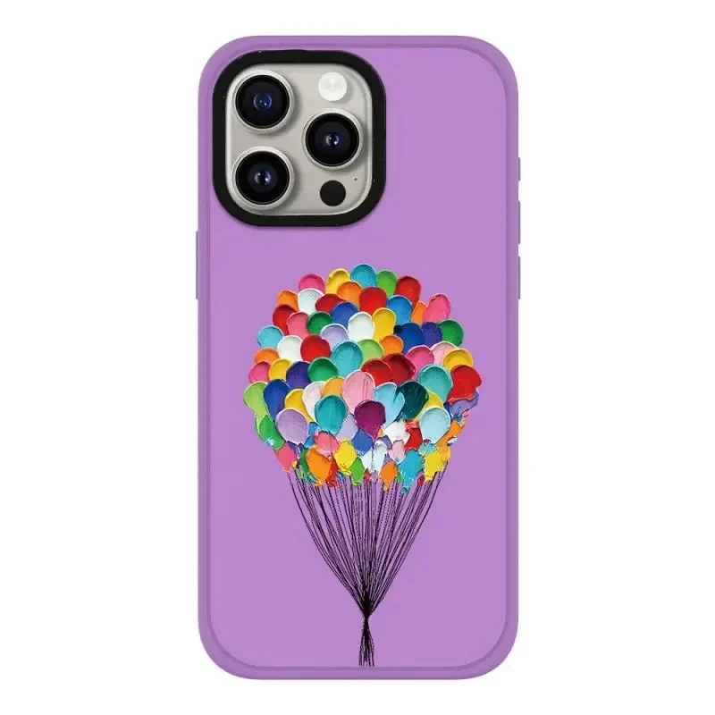 

Cartoon Purple Pink Frosted iPhone Case Cover for IPhone 13 14 15 Pro Max Case