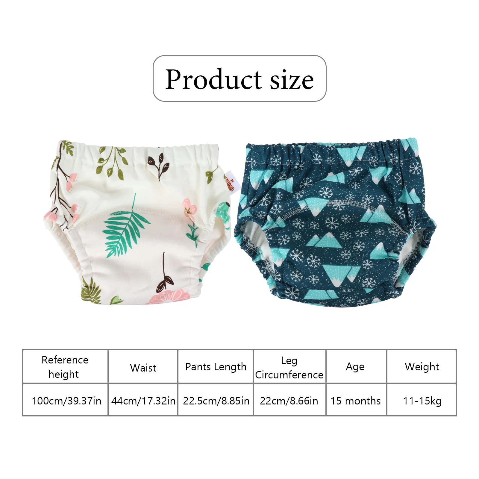 قطعتان من سراويل تدريب الأطفال الصغار تدوم طويلاً، مقاومة للاهتراء، أنيقة ورائعة، سراويل داخلية للأطفال، ملابس سرير نوم للأطفال