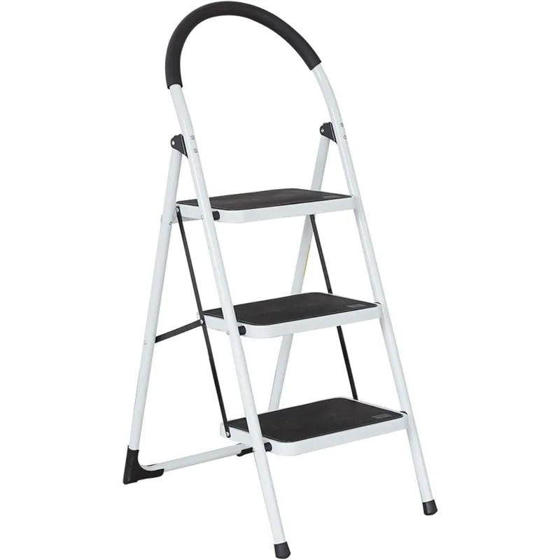 

Anti-Slip 3 Step Ladder Folding Lightweight Steel Step Stool Platform 330 LBS Capacity