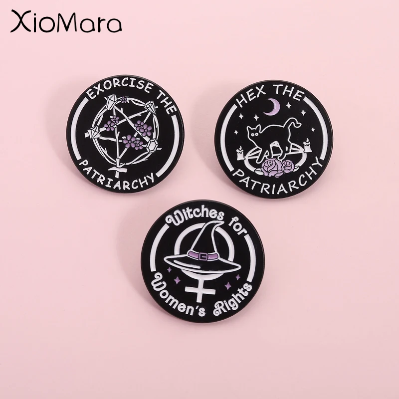 Dunkle Hexerei Rituale Emaille Pin feministische Slogans Brosche Revers Rucksack Abzeichen Schmuck Geschenk