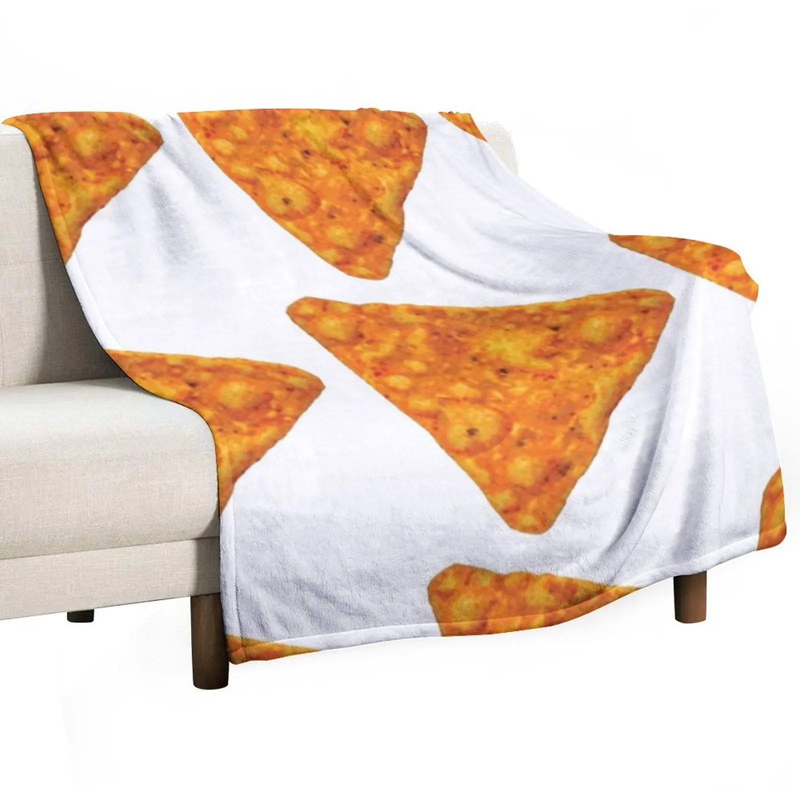 Manta con diseño de tortilla Dorito, manta elegante y cálida para sala de estar y dormitorio
