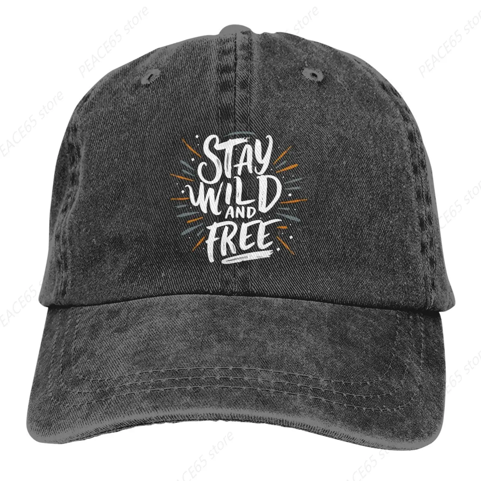 

Stay Wild and Free Baseball Cap Golf Dad Hat Adjustable Original Classic Low Profile Cotton Hat Men Women