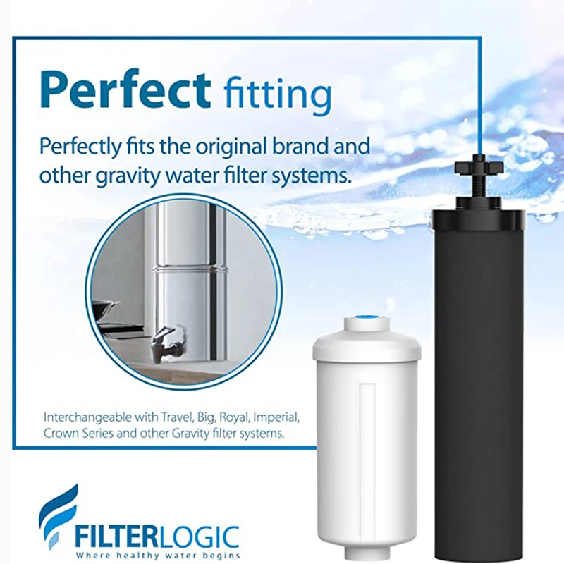 PF-2 filtro de água de fluoreto compatível com berkey PF-2 sistemas de filtragem por gravidade (2-pack)