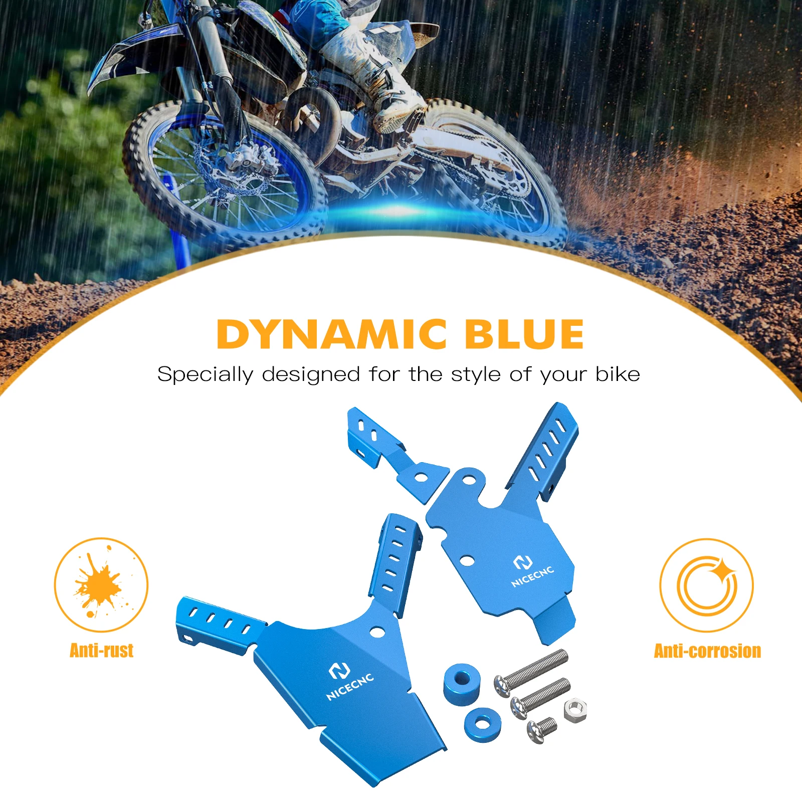 NICECNC Motorcycle Aluminium Frame Guards Covers For Yamaha YZ85 YZ 85 2002-2021 Frame Side Cover Fairing Protector Guard