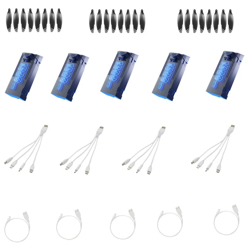 GT8 GT8 MAX Brushless Optical Flow RC Drone Spare Parts Remote Control Quadcopter Accessories 3.7V 1300mAh Battery Propeller