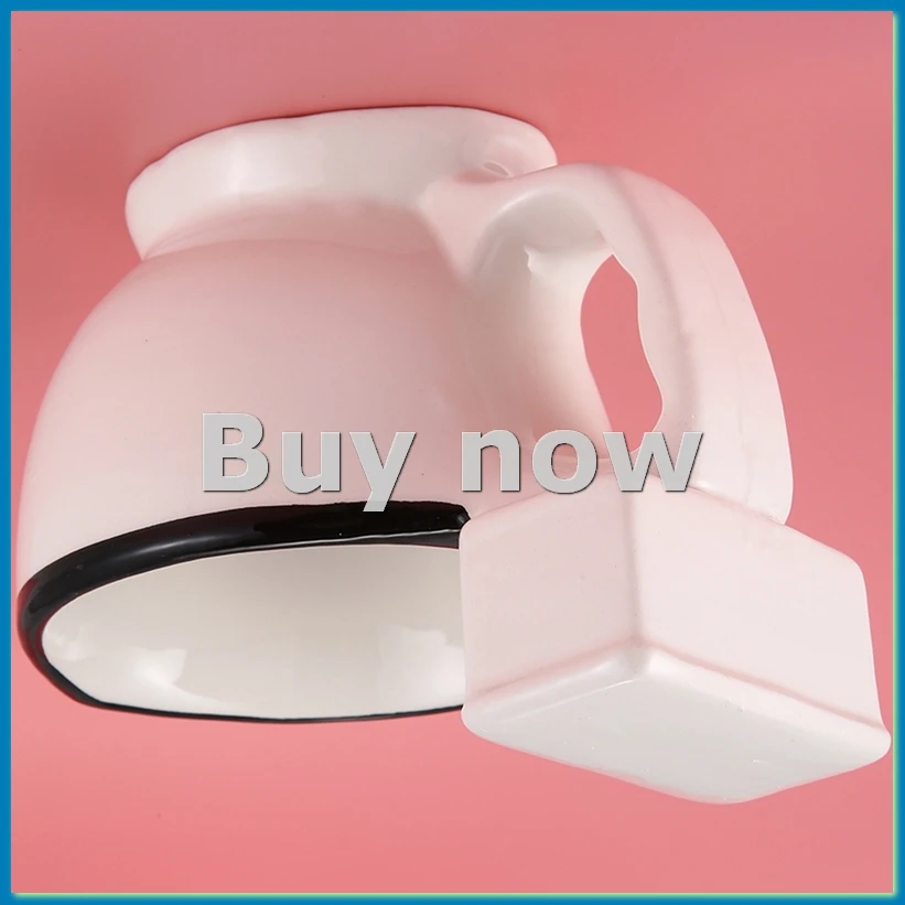 Novelty Toilet Ceramic Mug with Handle 300Ml Coffee Tea Milk Ice Cream Cup Funny for Gifts-A55K