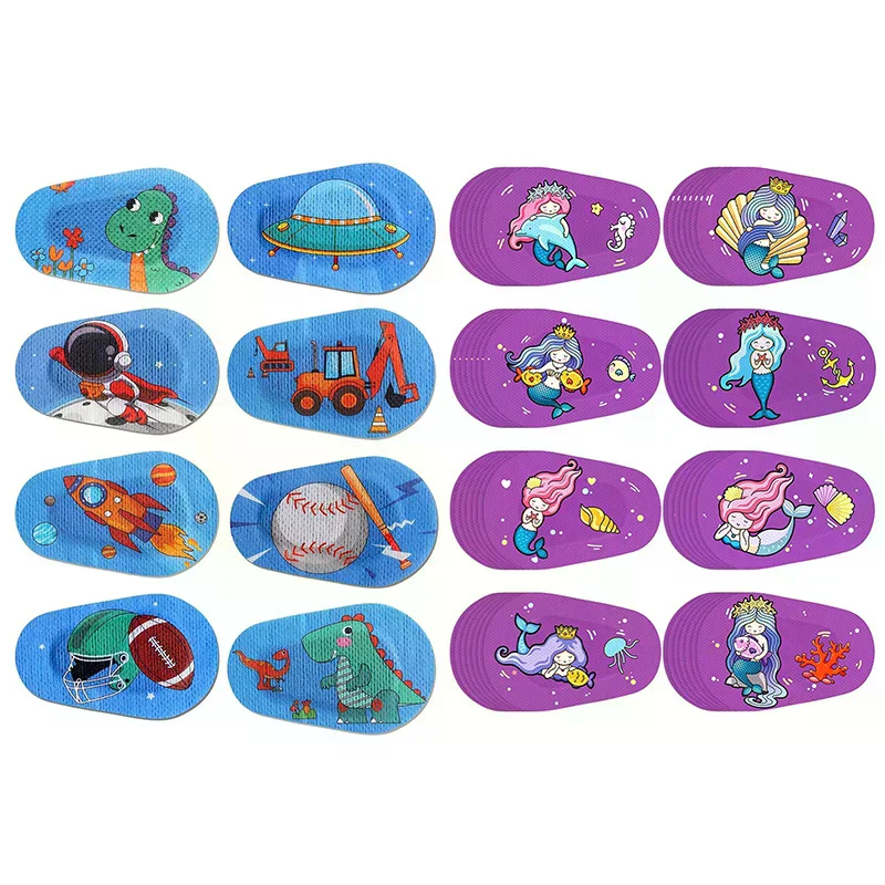 /YOV/Cute Adhesive Eye Patches Disposable Breathable Bandage Amblyopia Protect Eyesight For Kids Girls Boys 8Pcs