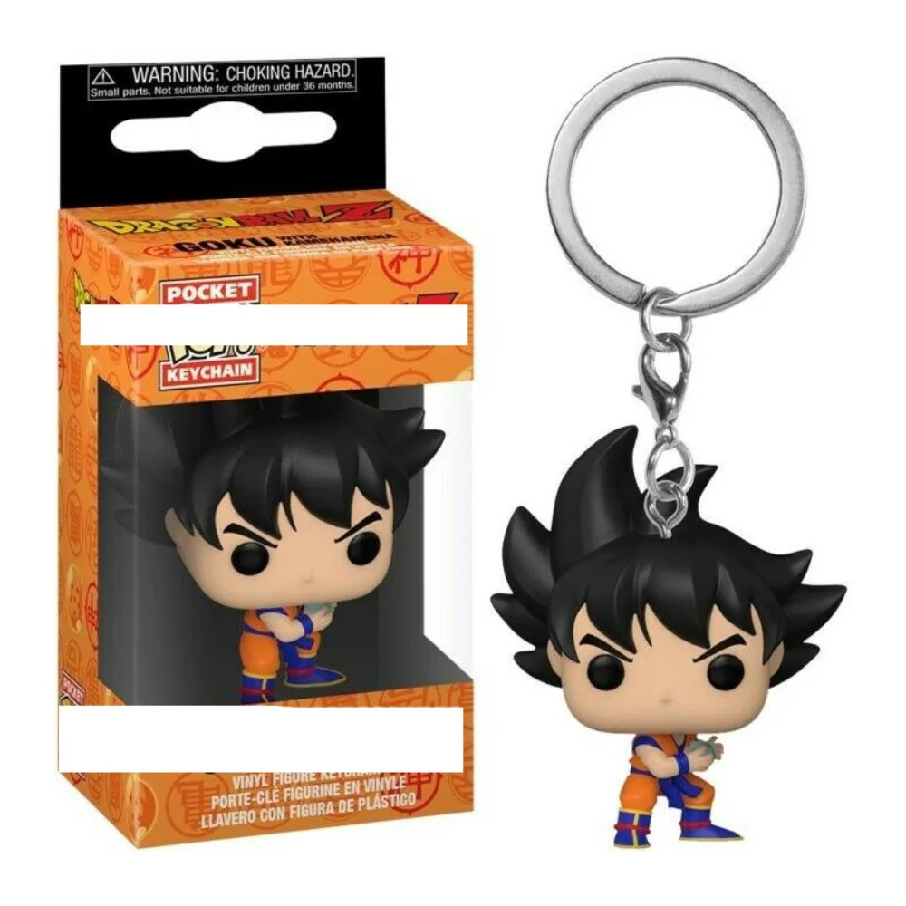 Funko Pop llaveros de bolsillo Dragon Ball Son Goku Vegeta Cell figuras populares clásicas Anime modelo periférico colgante llavero regalo