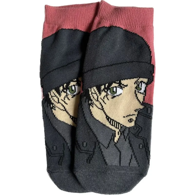 New Conan Edogawa Kaitou Kid High Color Value Creative Personality Boat Socks Animation Cartoon Shallow Mouth Comfortable Socks view 5