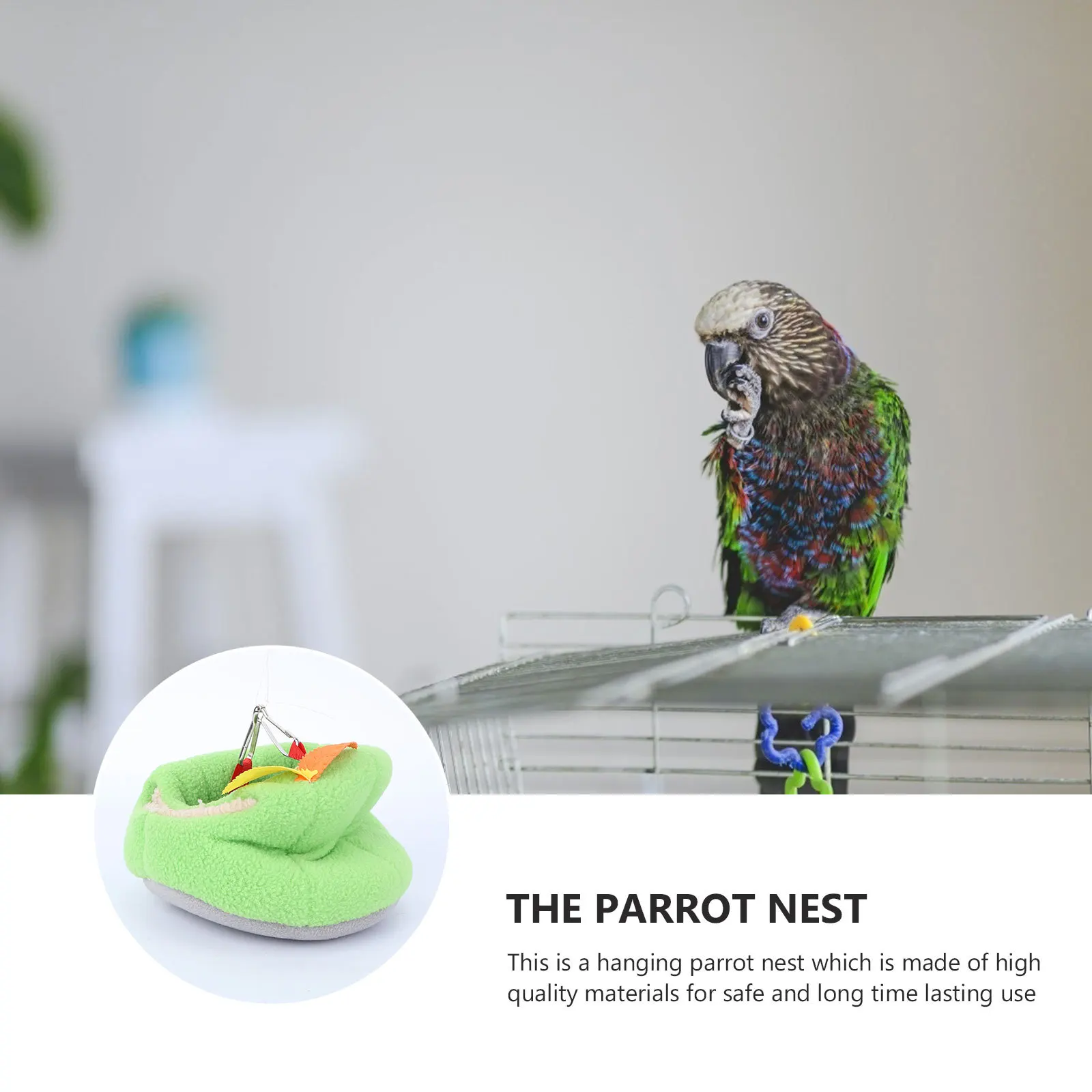 

Thicken Cotton Warm Parrot Nest Hanging Climbing Bed Indoor Outdoor Bird Sleeping Hammock Soft Comfortable Nest
