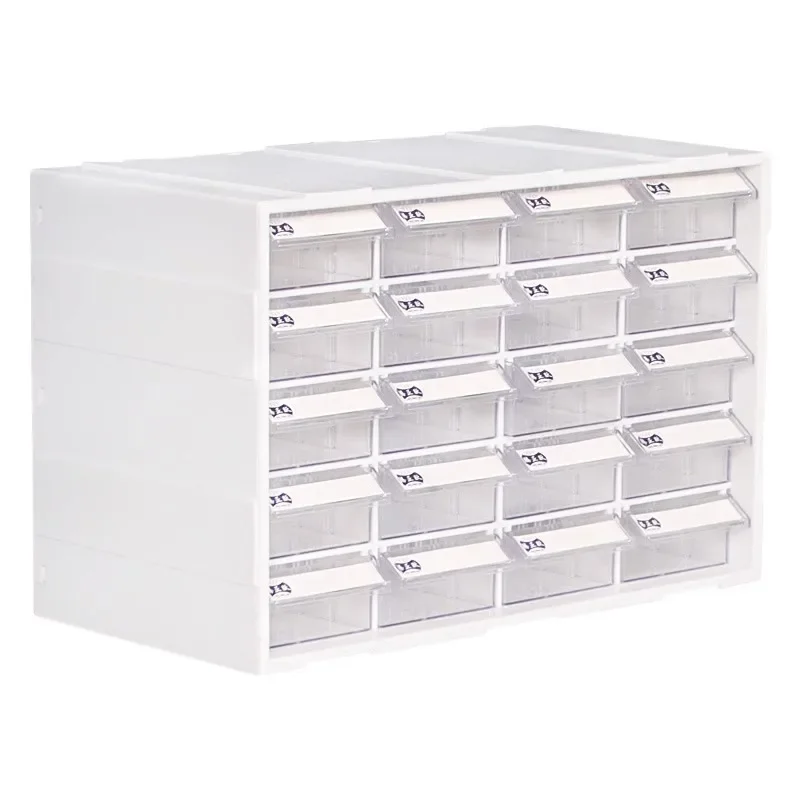 Desktop plastic cabinet sundry parts storage classification can be stacked, drawer storage box can be combined