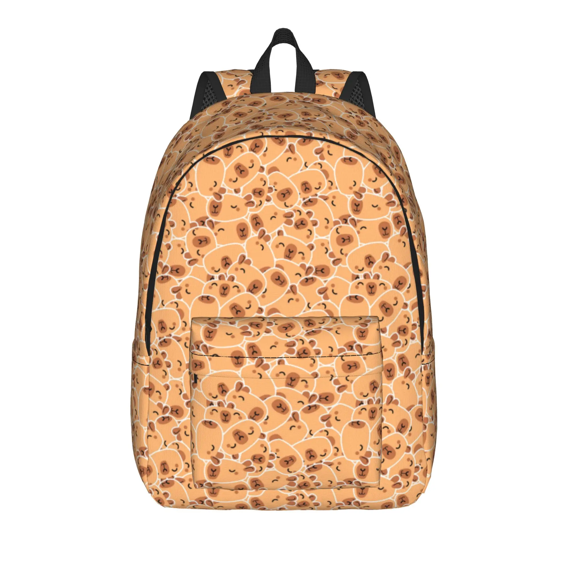Cute Capybara Animal Doodle Print Backpack  Trekking Backpacks Women Men Kawaii School Bags Design Pattern Rucksack