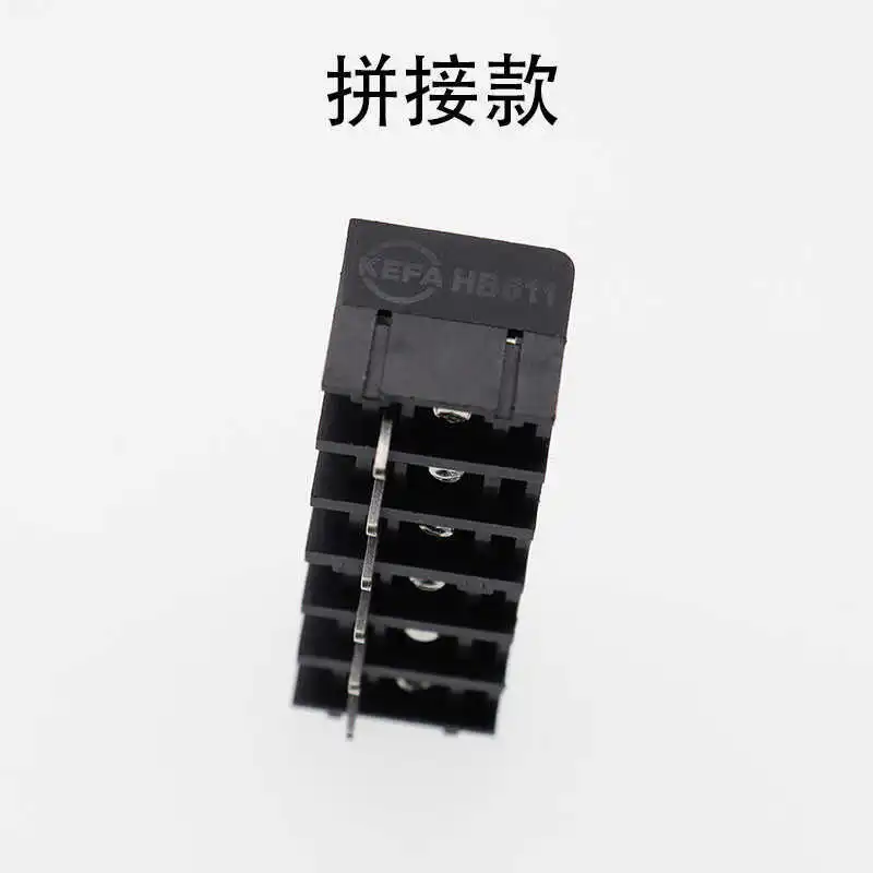 KF55C-10.0 HB611-6.35 HB762-7.62 HB825-8.25 HB9500-9.5 DIP Connector Socket 2P 3P 4P Plug BLACK Connector DIY New