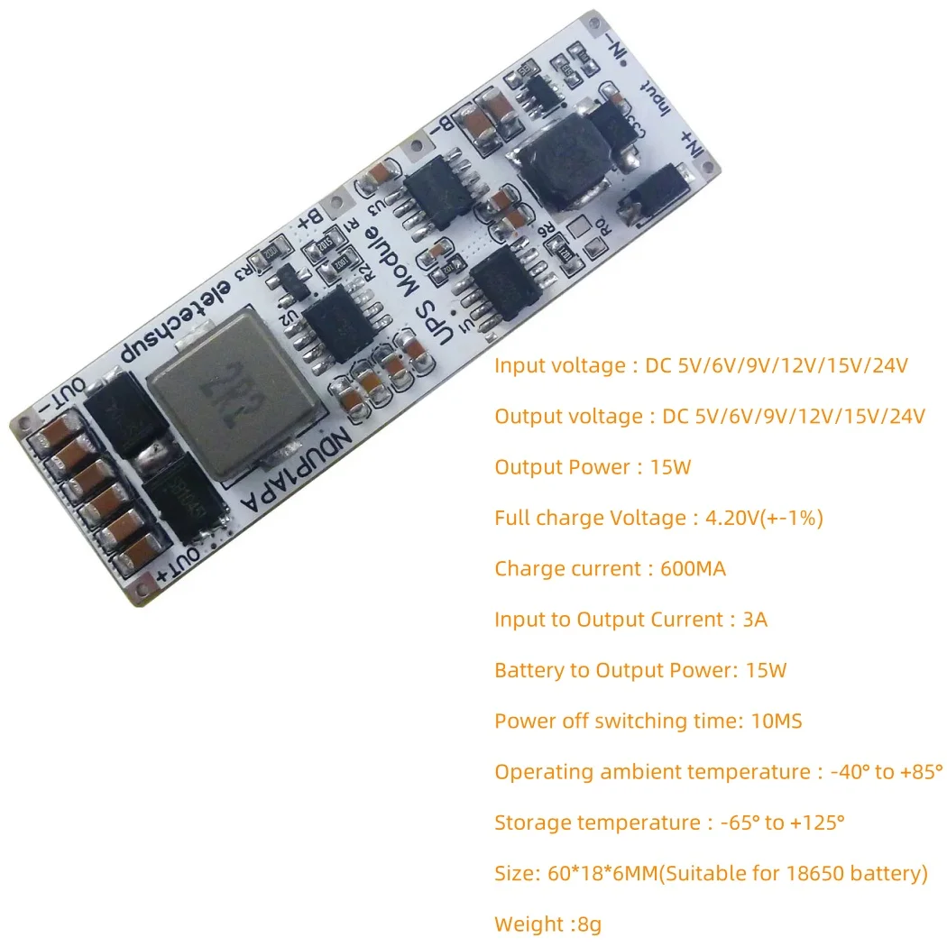 5V 6V 9V 12V 15V 24V UPS modules Lithium Battery Charger Discharge Home Network DC 2 in 1 3.7V 4.2V Charge and Discharge(Boost)