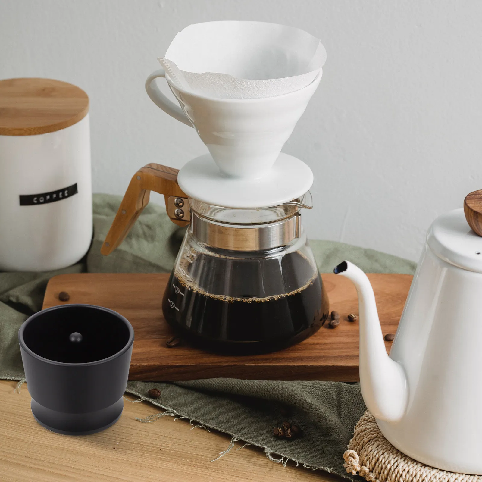 1Set Coffee Dosing Cup Aluminium Alloy Espresso Powder Receiving Cup for Grinder Easy to Use Clean Versatile Coffee Machine - view 2