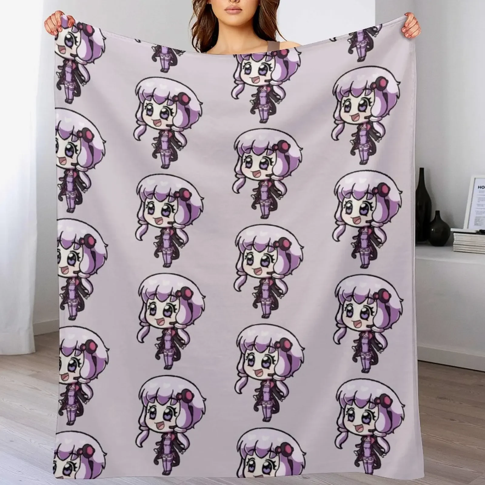 Yuzuki Yukari - Vocaloid Throw Blanket Soft Breathable Blanket for Night Sleeping