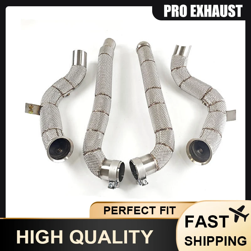 

PRO High Performance Stainless Steel Downpipe for Mercedes AMG GT Reduces Back Pressure & Improves Sound, In Stock Fast Shipping