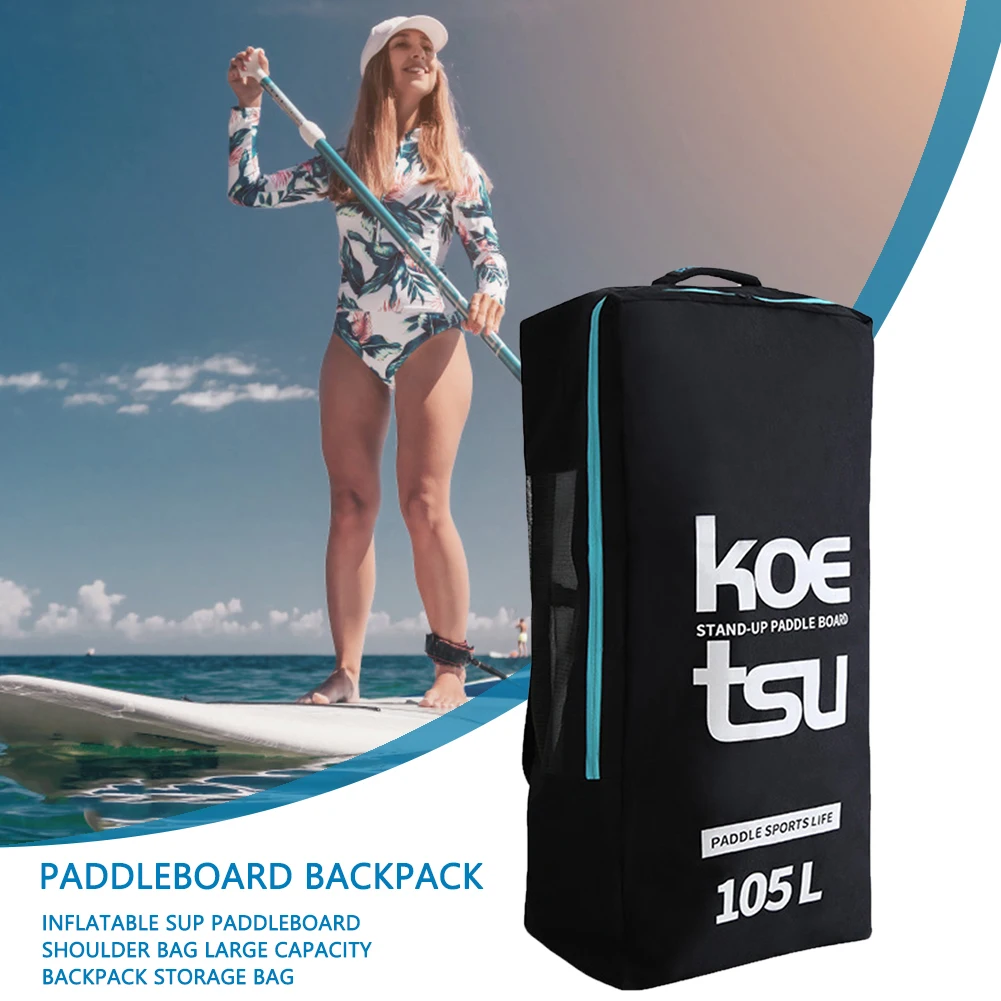 

Inflatable Paddleboard Backpack 108D Oxford Cloth Surfboard Backpack 80/105L Large Capacity Paddle Board Bag Surfing Accessories