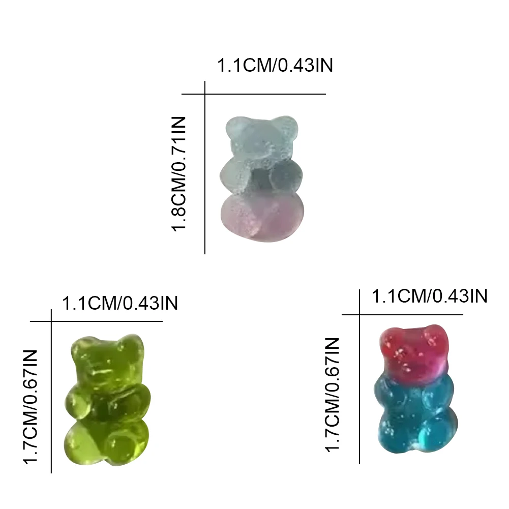 10Pcs Bear Chalkboard and Whiteboard Stickers Cute Decorative Magnets Refrigerator Stickers for Office Kitchen Locker