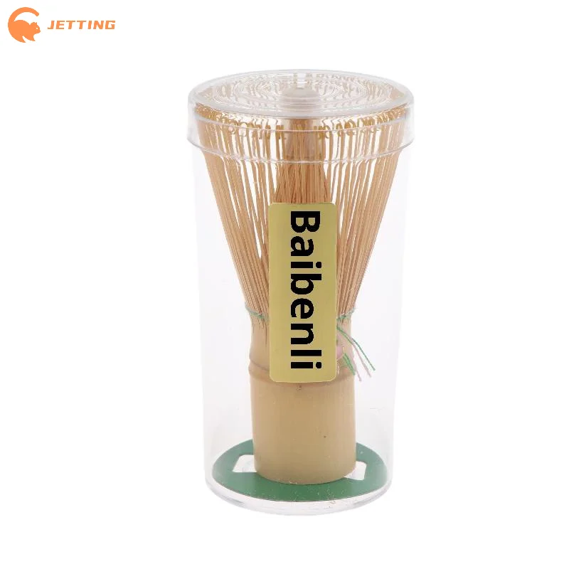 Japanese Ceremony Bamboo Chasen Matcha Green Tea Powder Whisk Tea Brush Kitchen Accessories Tea Tool With Cherry Blossom Pendant view 6