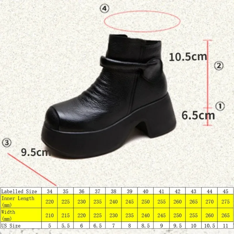 Fujin 6.5cm  Women Moccasins Autumn Motorcycle Spring Shoes Natural Genuine Leather Chimney Ladies Fashion Ankle Booties Boots