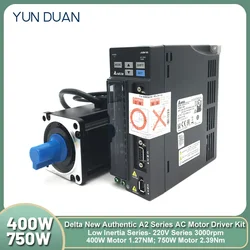 400/750W Delta Servo Motor Driver A2 Kit AC 220V 3000rpm ASD-A2-0421-L/U/E/F/M ASD-A2-0721-L/U/E/F/M ECMA-C10807RS ECMA-C10604RS