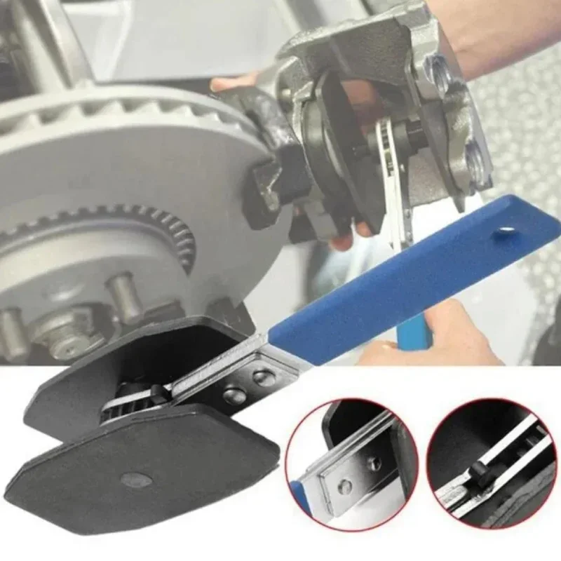 Brake Caliper Tool Stainless Steel Ratchet Brake Piston Caliper Spreader Tool Press Twin Quad Separator Pad Disc Repair Kits Car view 2