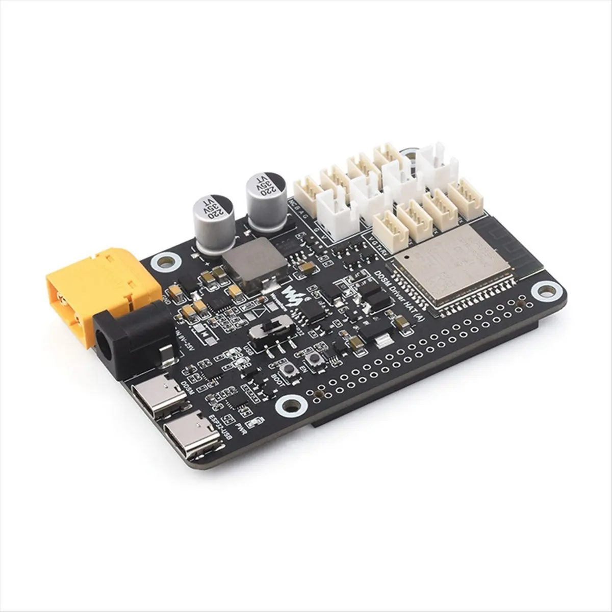 A49T  DDSM Driver Board Direct Drive Servo Hub Motor Driver HAT Integrates JSON Directive for DDSM210/DDSM115