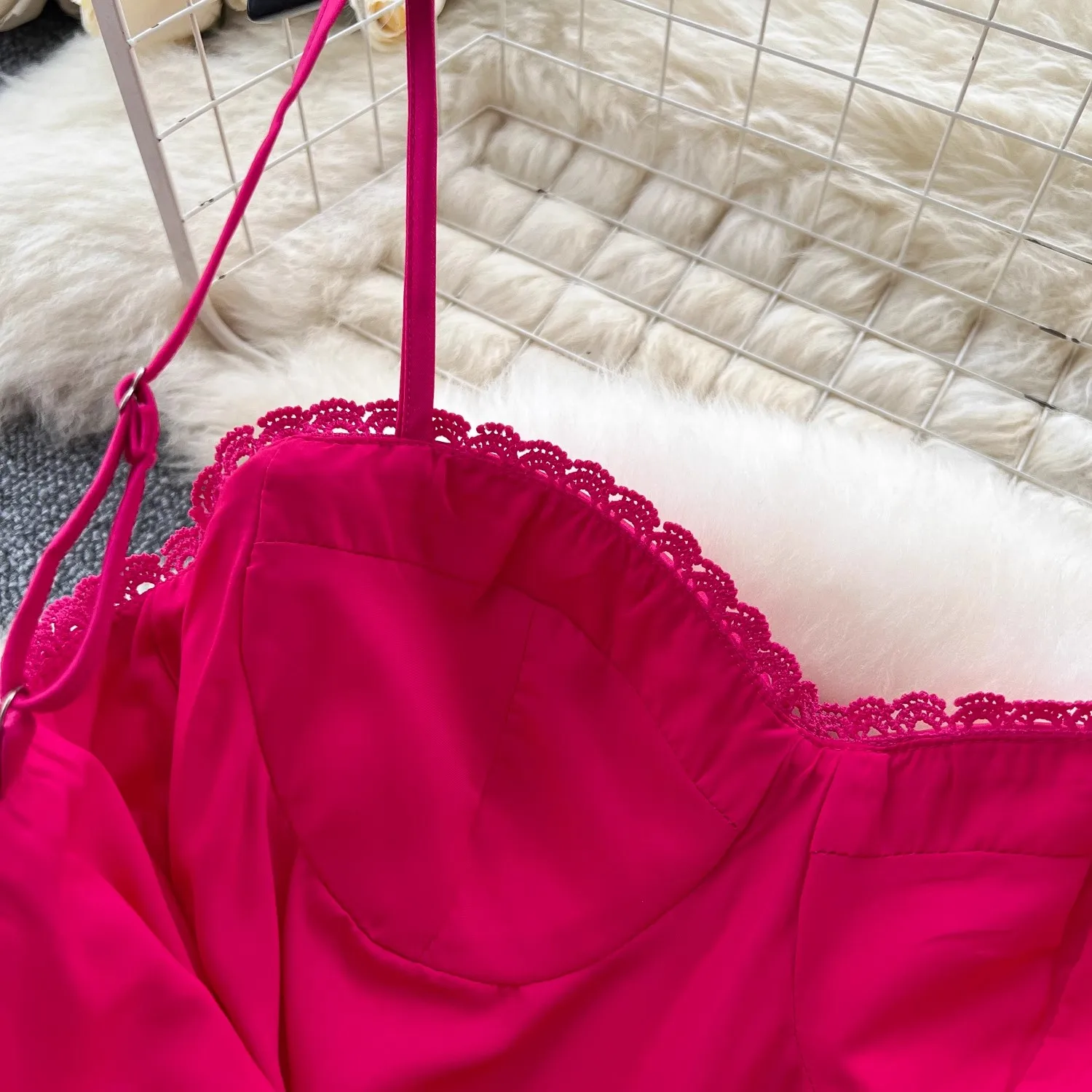 Summer Holiday Prom Wedding Dress Women Sexy Backless Trims Chest Pad Wrap Corset A Line Pleated Midi Long Dresses