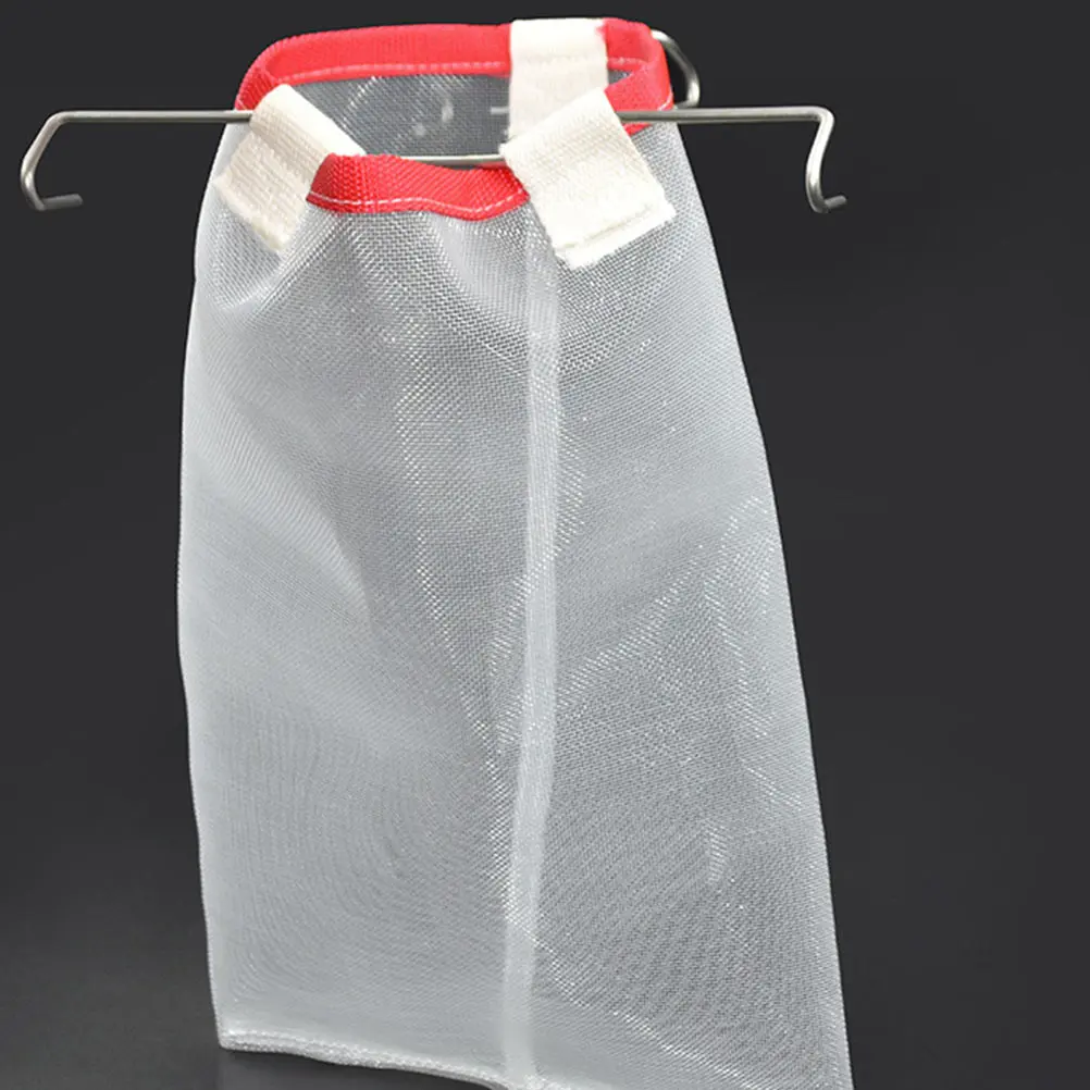 

Square Honey Filter Net Beekeeping Tool Fine Mesh Strainer Bag White Metal Hook Easy Use Filtration Aid