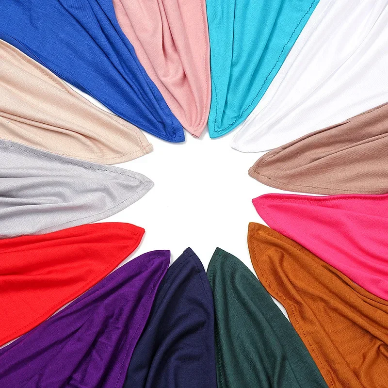 Big Size Jersey Hijab per donna turbante cotone mercerizzato Hijab sciarpa scialle turbanti per le donne Foulard sciarpe Ramadan Foulard