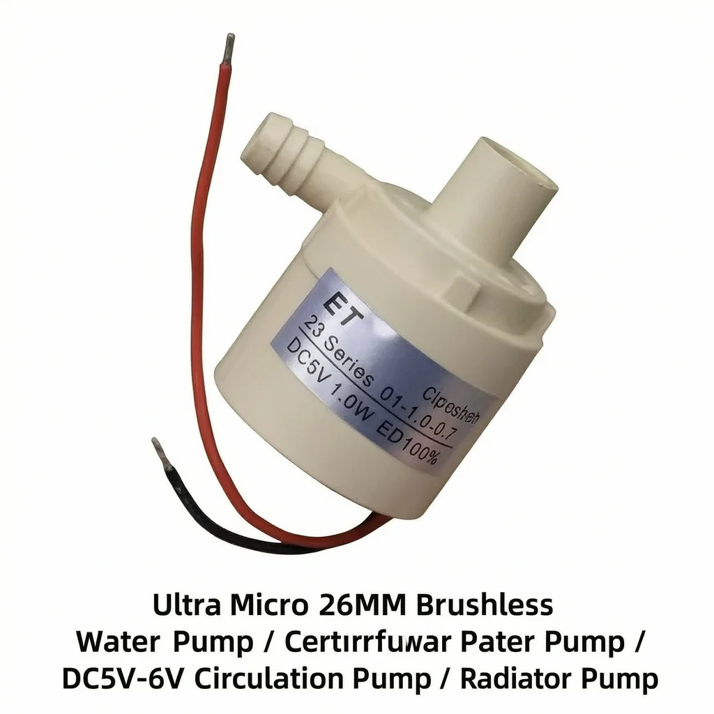 Ultra Mini 26MM Brushless Water Pump Impeller Pump DC5V 6V Circulation Pump Cooling Pump Electric Teapot Water Pump Replacement