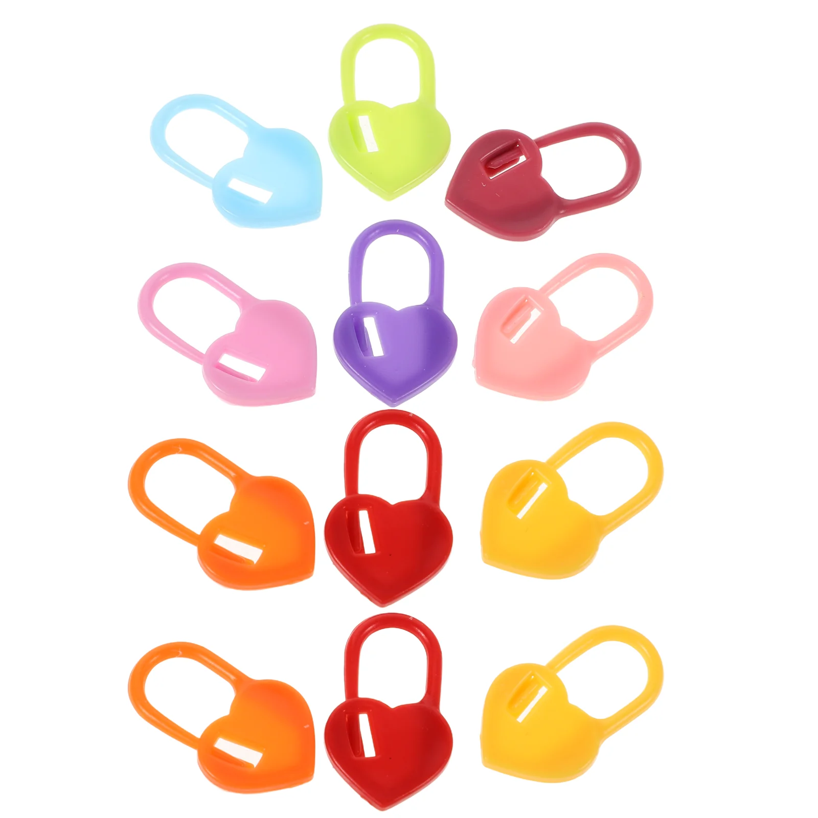 

1000 Pcs Anti Disassembly Counting Mark Buckle Stitch Markers Heart Shaped Plastic Knitting Crochet DIY Craft Tools Secure