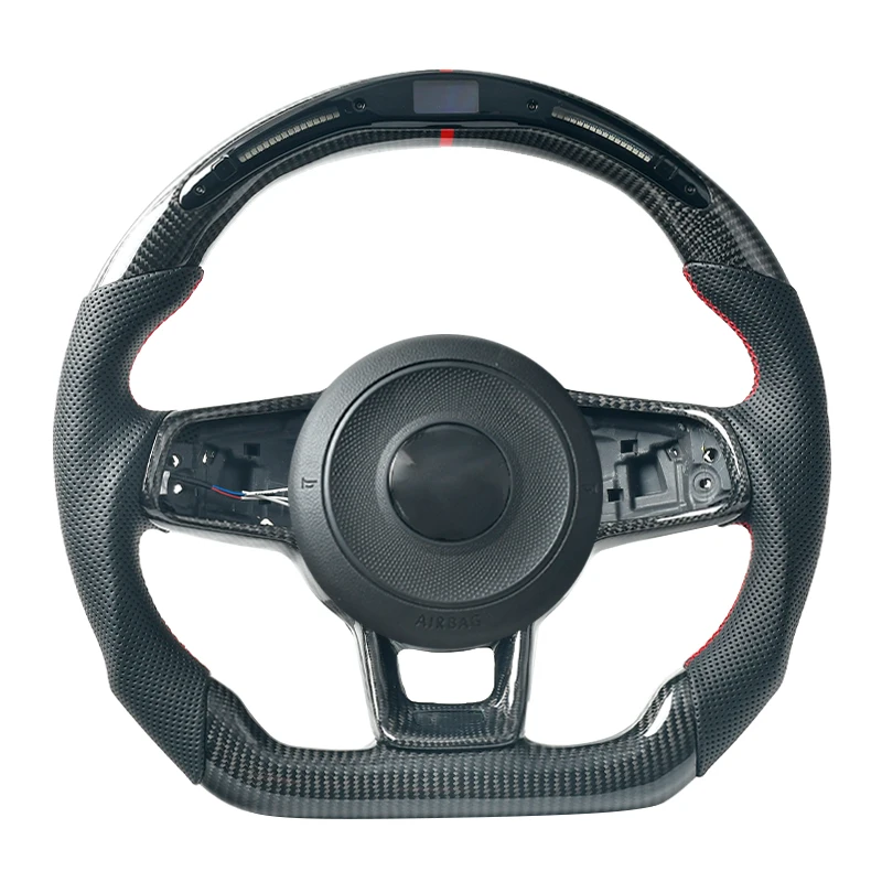 

Customised Real Carbon Fiber Steering Wheel For Volkswagen VW Golf MK7 GTI R GTE GTD MK7.5 GTI