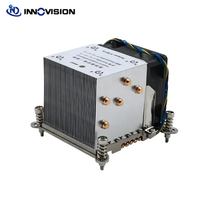 Factory Sale LGA1700 2U Active Embedded 5Heatpipes CPU Cooler For 2U Server and Up TDP Upto 165W