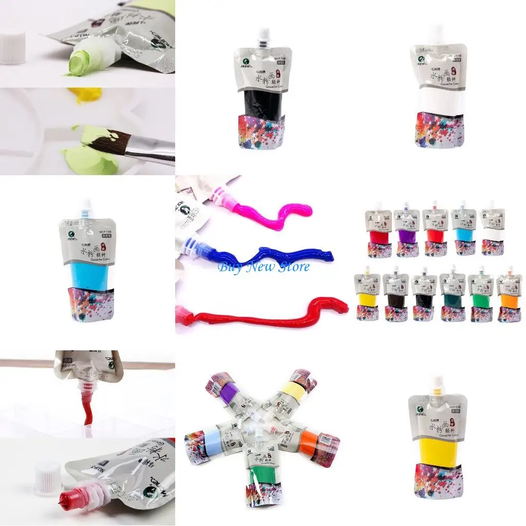 

20CE 11 Colors Acrylic Paint 100ml Bag Waterproof Acrylic Paints for Artists Beginner