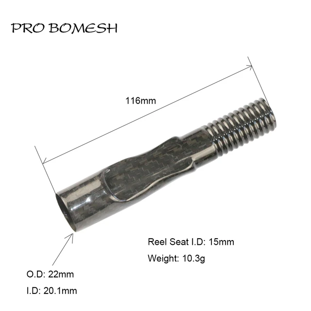 プロbomesh 1個10.3グラム3 3kカーボン繊維スピニングリールシート富士KDPS16/灰フードdiyの釣竿ロッドビルディング部品 -  AliExpress