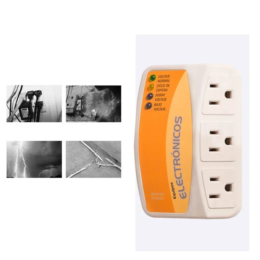 120v Voltage Protector Voltage Regulator Over-Voltage And Under-Voltage Socket Single Phase Undervoltage Overvoltage Protection