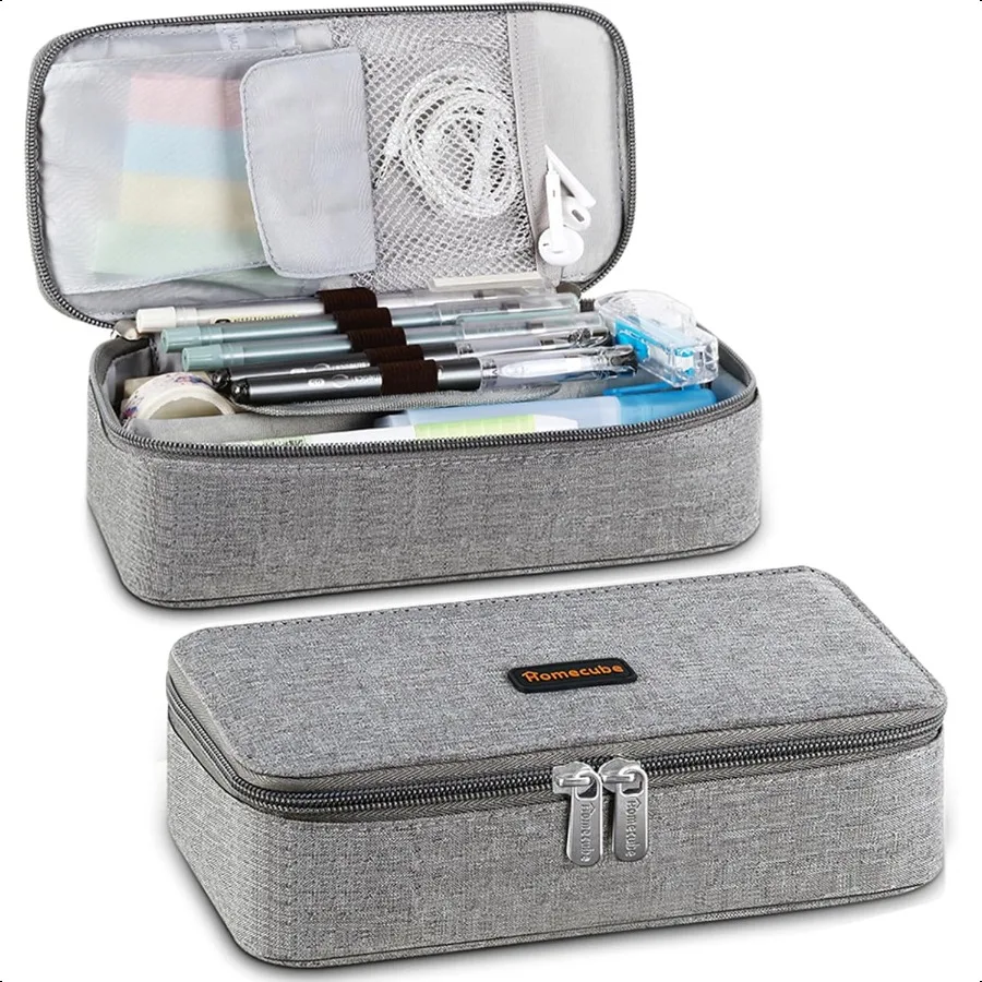 Pencil Case Capacious Pen Pencil Holder Box Makeup Pens Pouch Oxford Cloth Bag Large Storage Stationery Organizer with Zipper f