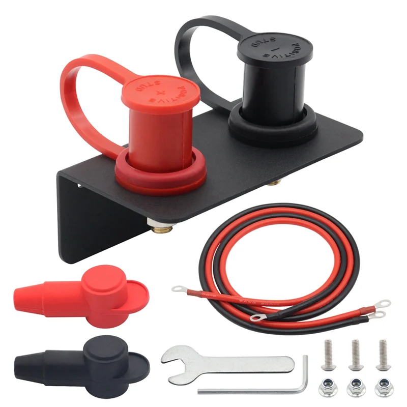 

250A 48V Battery Jumper Post Panel External Battery Jumper Blocks For ATV UTV RV Truck Battery Charging Post Kit Durable