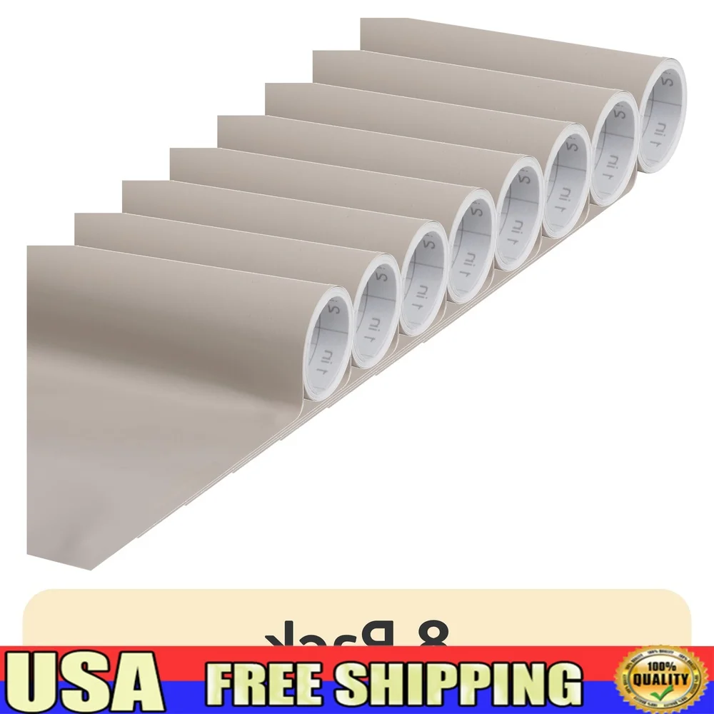 

8-упаковка клейкой подкладки для полок Легко наносится Прочная контактная бумага Нескользящая сверхпрочная виниловая организация дома Многоцелевой рулон