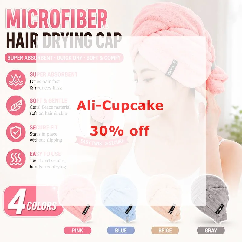 1Pcs Quick Dry Absorbent Hair Towel Long Hair Kids Girl Soft Coral Bath Cap For Women Hair Towel Cap Wrap