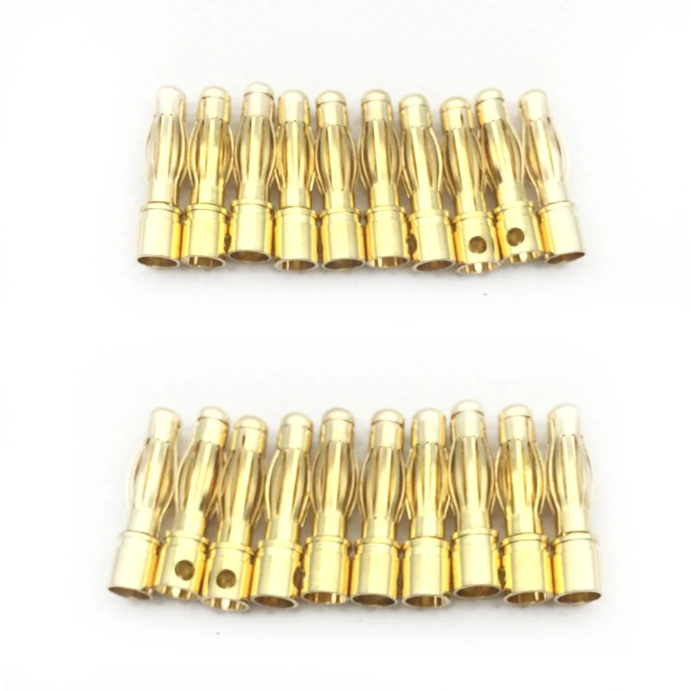 Banana Plug Male Female Banana Connector 10Set 4mm Gold-Plated RC Battery Bullet