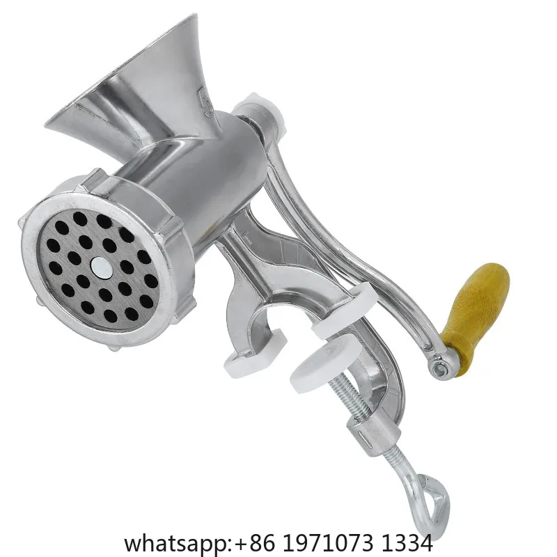 Household Aluminum Alloy Manual Sausage Meat Grinder Pepper Spice Grinding Machine Kitchen Tool Manual Grinder Grinding Machine