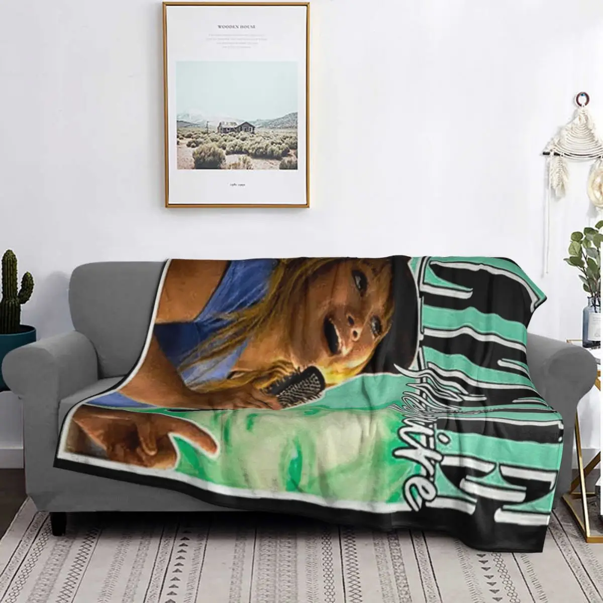 Lizzie Mcguire Cartoon Blankets Soft Warm Flannel Throw Blanket Cover for Bed Living room Picnic Travel Home Couch