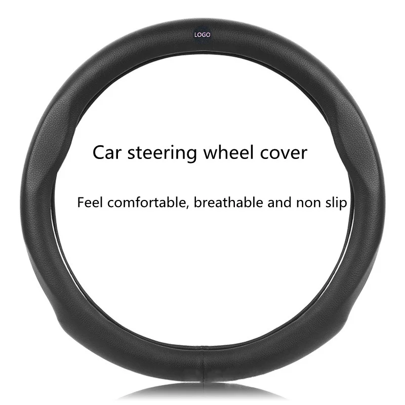 38cm Automobile Leather Steering Wheel Cover for Volkswagen Sagitar Lavida  Tiguan  Jetta Magotan Bora Lamando